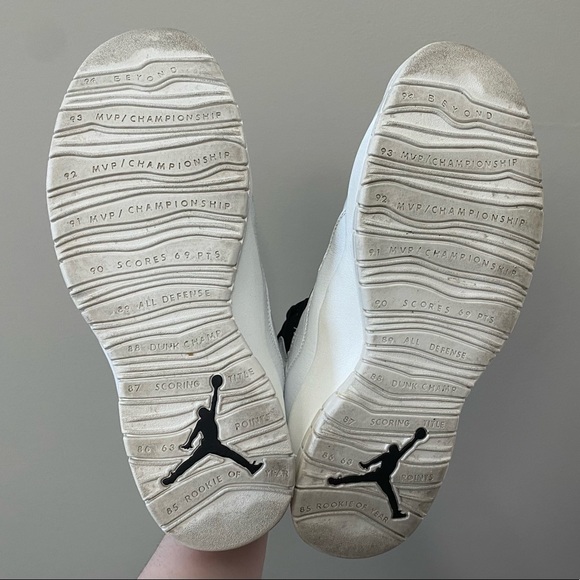 Air Jordan 10 Retro “I’m back” black/white sneakers (size 13) - Picture 5 of 7